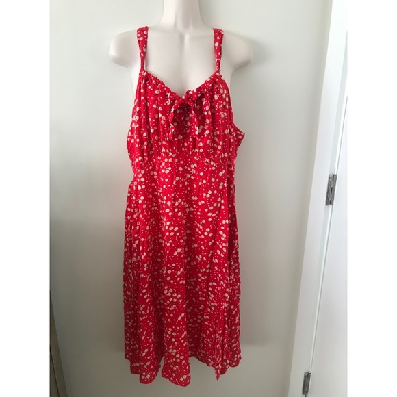 Mombasa Rose Dresses & Skirts - 🌿 NWT Red Floral Baby Doll Dress